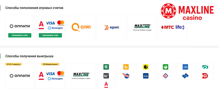 Сделать депозит и вывести деньни из казино. 