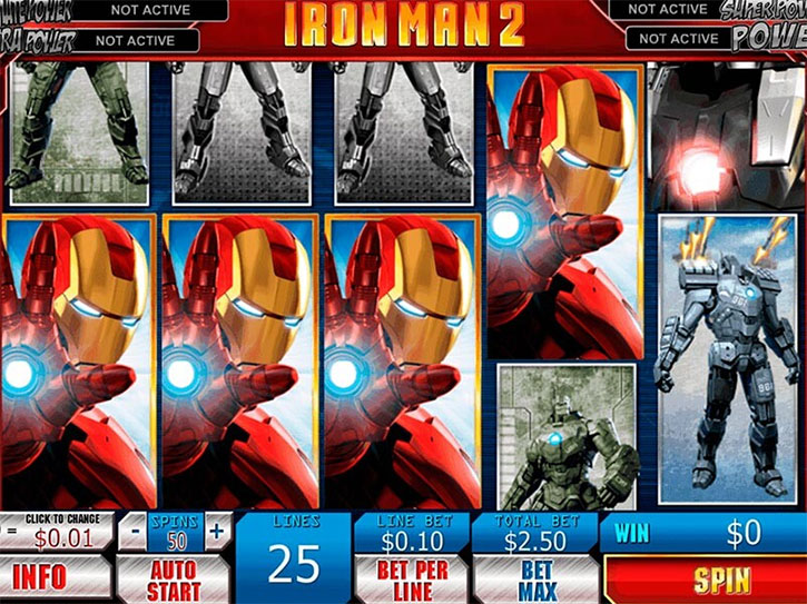 Iron man 2 Игровой Автомат онлайн. 